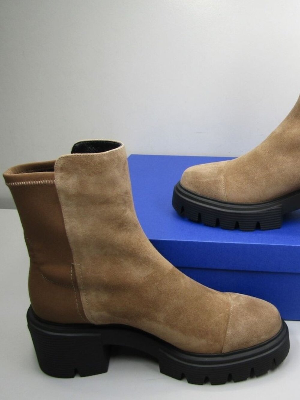 Stuart Weitzman Womens 5050 Soho Booties Size 9.5C Chelsea Heeled Pull-On